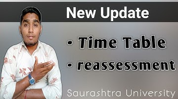 time table | reassessment | new update 🔥 from saurashtra university | kaushikhelp