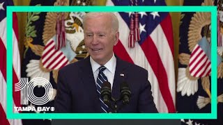 President Biden says a vast majority of people at border are sent back