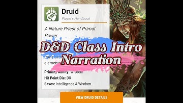 D&D Beyond - Druid Class Intro Narration