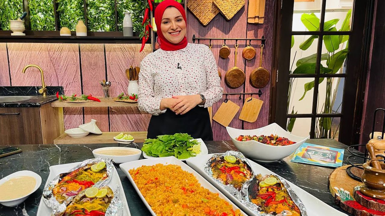 سنة أولى طبخ مع الشيف آلاء الجبالي | سمك سنجاري - أرز صيادية بالفلفل - سلطة طحينة بالثوم