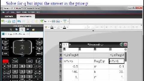 Regression Analysis TI Nspire