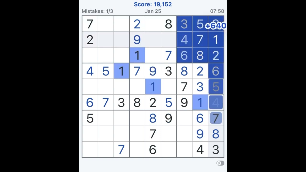 Sudoku Zen 🧩 | Relaxing Puzzle Solving for a Calm Mind - 3 (Jan 25, 2026)