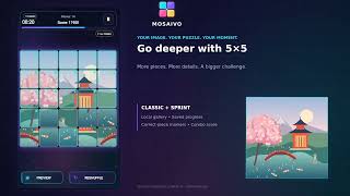 Full Mosaivo Gameplay | Your Photos, Classic Puzzles & Sprint Challenges Guide