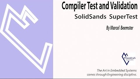 SolidSands Compiler Validation