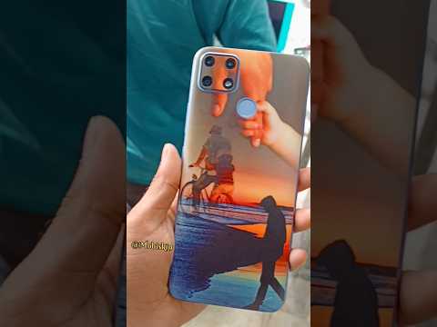 parents support mobile skin on realme 23s  by sps machine #india #sps #mobileskin #realme