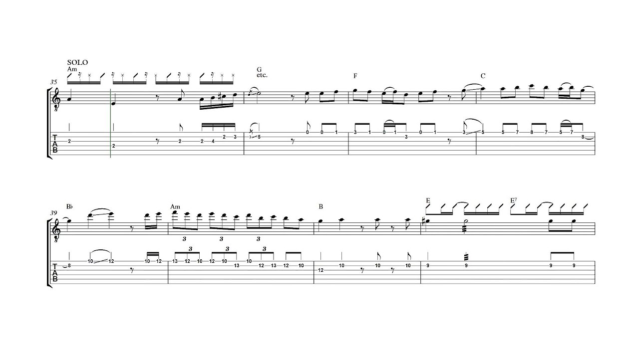 the legend of zelda overworld theme a la española on classical legend of zelda guitar sheet music