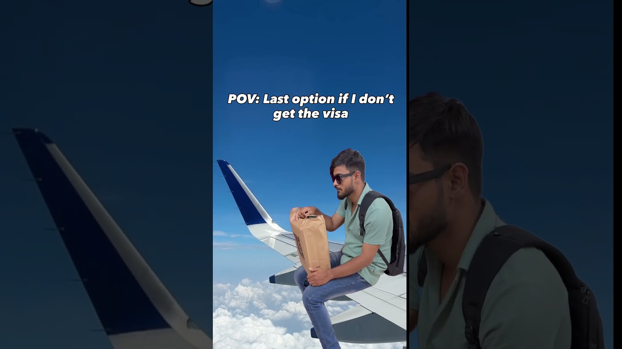 POV: When visa gets rejected but the dream is still flying 💀