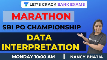 3 Hour Maths Marathon | Data Interpretation | SBI PO Championship | Nancy Bhatia