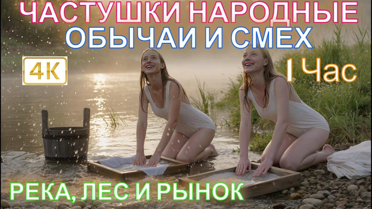 Частушки идут в атаку! Народные обычаи и смех! Река, лес, баня 1 Час веселья