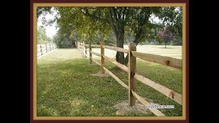 Locust Split Rail Fence