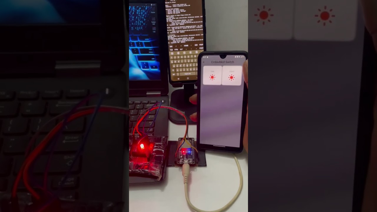 Controlling ESP32 using Embedded Switch