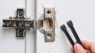 99% of Carpenters Don't Know These 3 Genius Ways to Fix Broken Hinges.