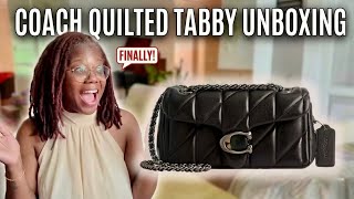 I FINALLY GOT IT! COACH QUILTED TABBY UNBOXING & REVIEW #coach #coachbag #unboxing #coachtabby