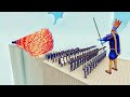 100x CASTLE ARMY vs EVERY GOD - Totally Accurate Battle Simulator TABS