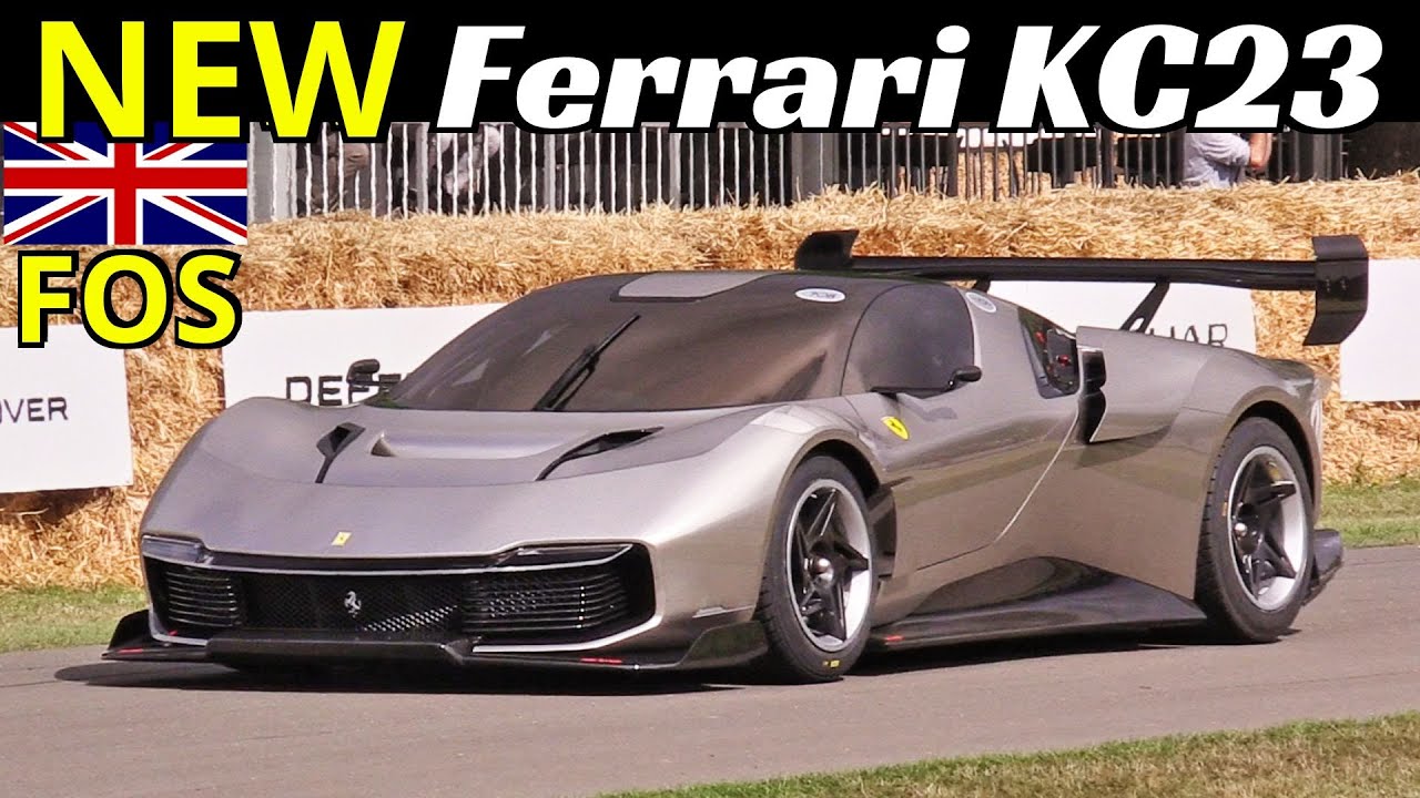 NEW 2023 Ferrari KC23 one-off Track-Only Race Car - World Debut/Action at Goodwood Festival of Speed