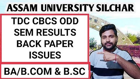 TDC Cbcs Odd sem back paper issues || 1st, 3rd & 5th Sem || Assam University || Pranoy Roy