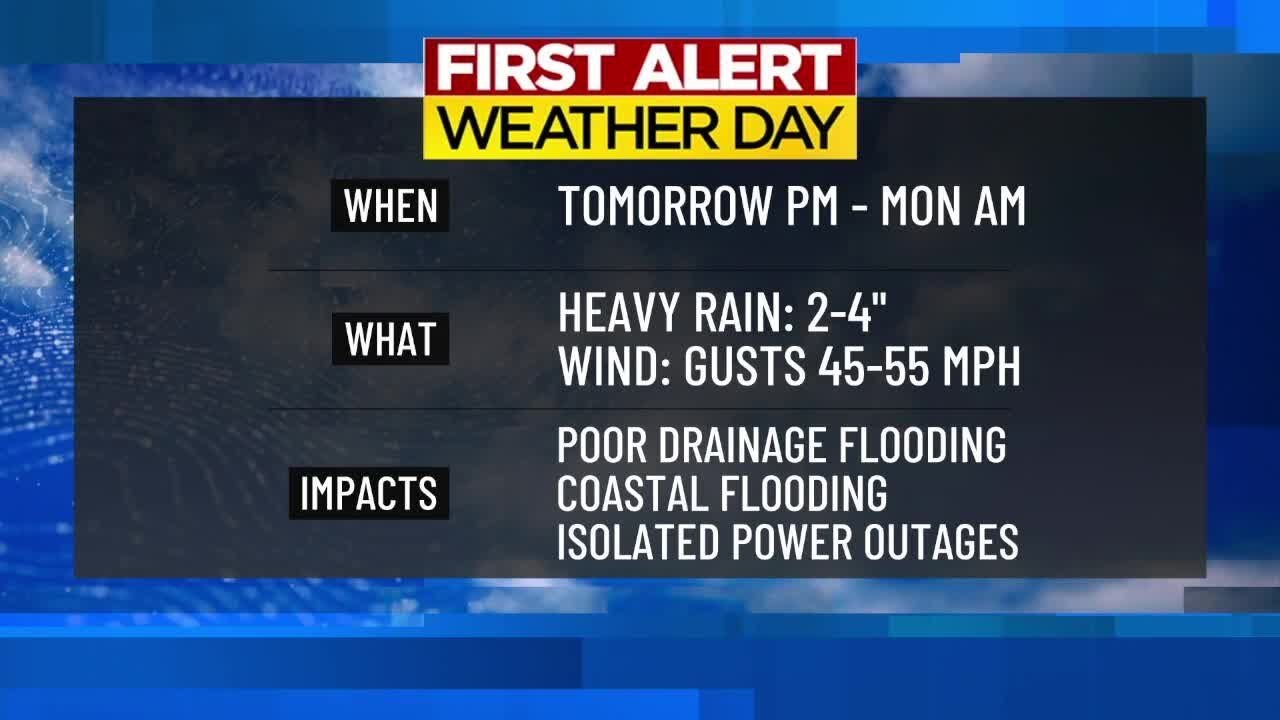 Technical Discussion: A First Alert Weather Day Tomorrow Into Monday ...