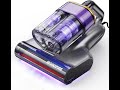 Bed Vacuum Cleaner, Mattress Vacuum with 2 Roller Brushes 253.7nm UV-C Light &amp; Ultrasonic,