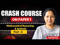 UGC NET Paper 1 | Crash Course | Mathematical Reasoning & Aptitude | Part 6 | Saumya maam