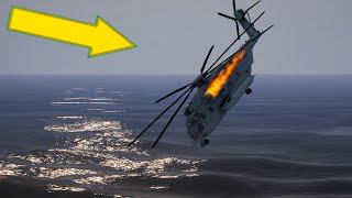 GTA 5 Helicopter Crashes - How survivable are they? #6