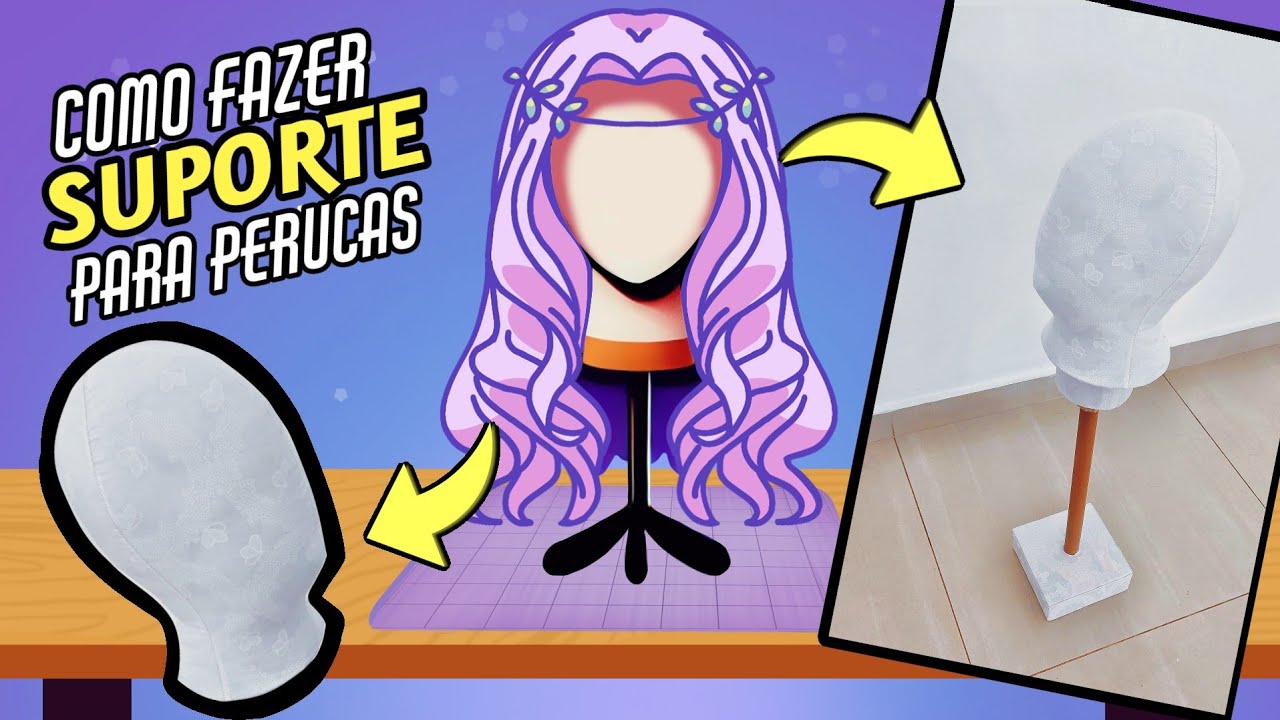 Manequim para Perucas DIY | WIG Support Tutorial