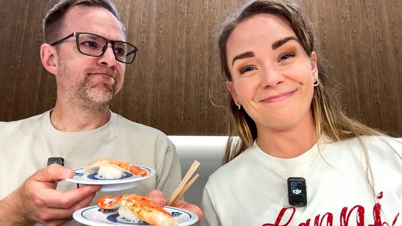 Testar största rullbandssushin i Japan - Kura Sushi