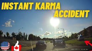 Bad Drivers USA &amp; Canada , Hit and Run, Brake check, Road Rage, Instant Karma, Car Crash 2021 #111