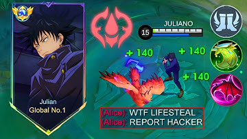 WHEN GLOBAL JULIAN ABUSE THIS NEW LIFESTEAL BUILD AND EMBLEM 2025!! (lifesteal hack💀)