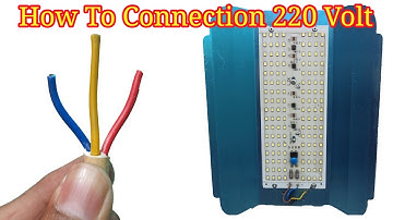 how to, connection, 100watt, led flood light, at home