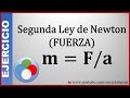 Ejercicio Resuelto - Segunda Ley de Newton - MASA