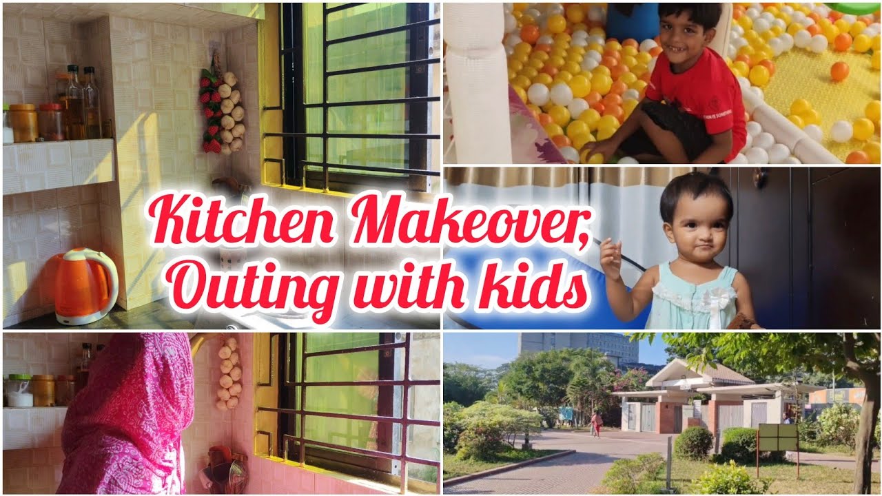 My Kitchen Makeover| বাচ্চাদের বাইরে ঘুরতে নিয়ে গেলাম। Chocolate cake বানালাম। 