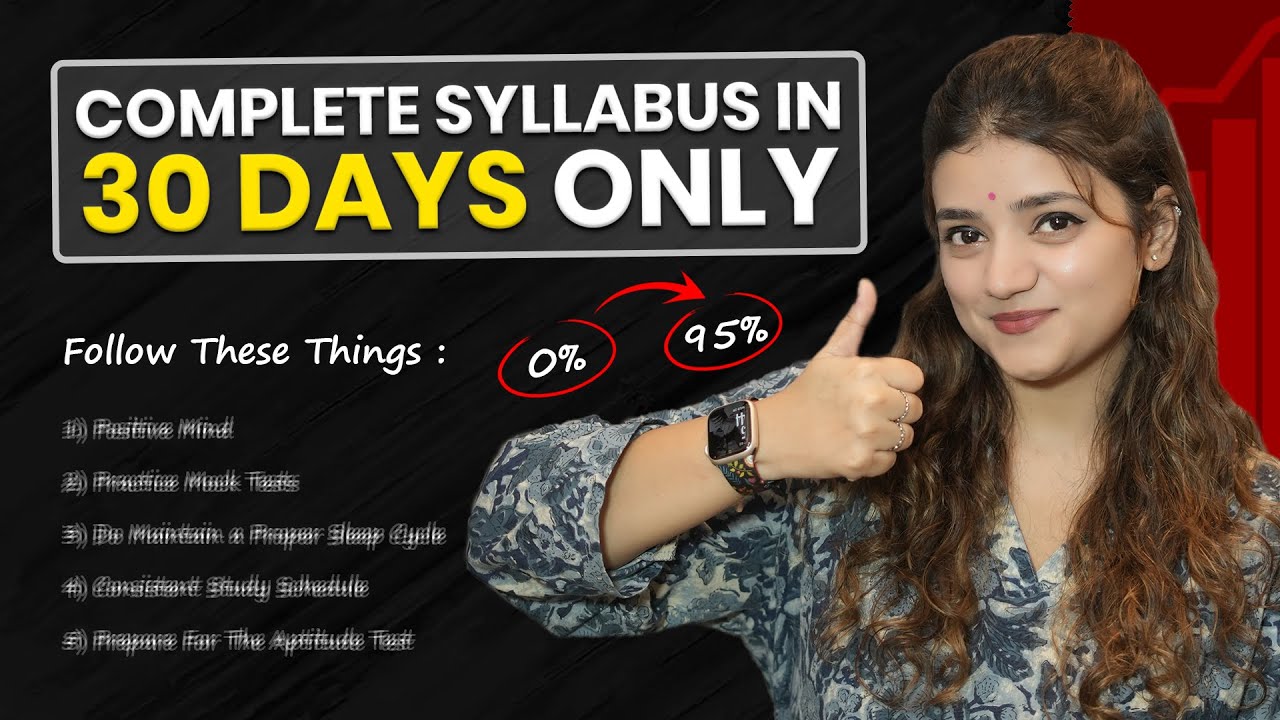 How to Complete Your Entire Syllabus in 30 Days | Score 95%+ in Boards 