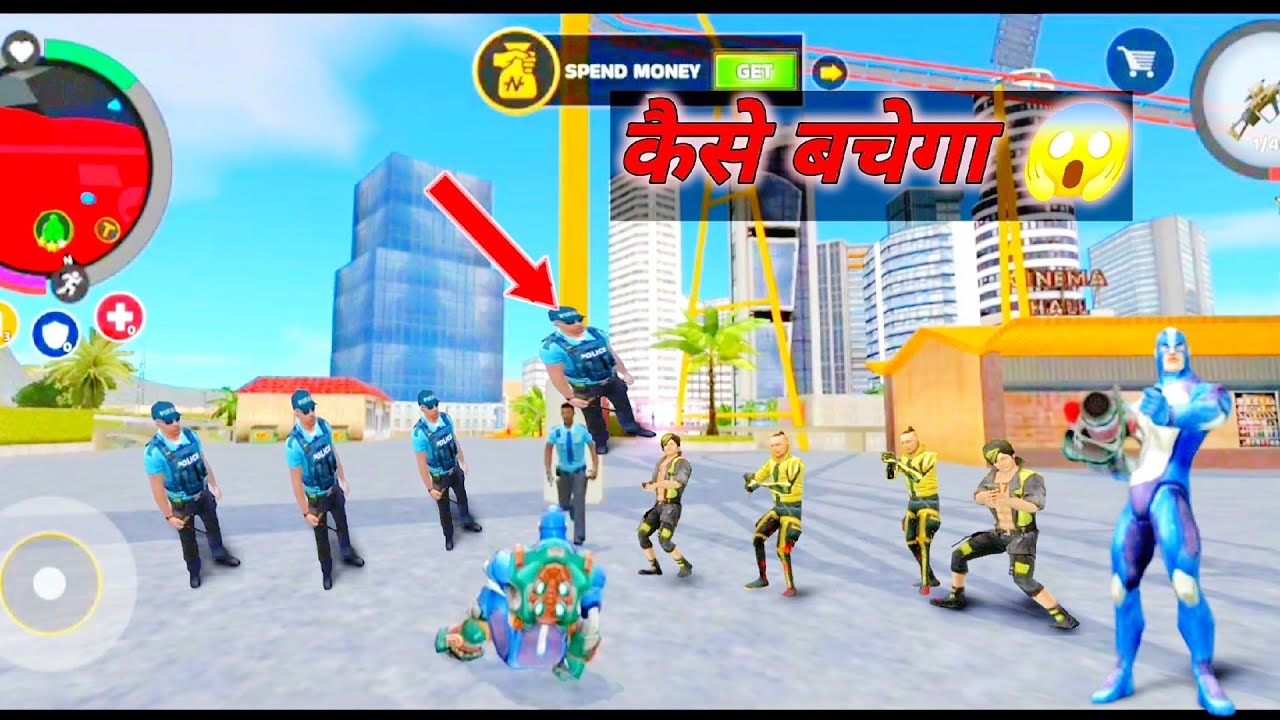 New Secret Location fight in Police [rope hero mafia city] - YouTube
