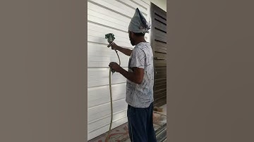 Paint metal gate with spray paint machine || speed and smooth finishing😱😱|| #shorts