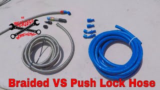 Stainless Braided VS Push Lock AN Fuel Lines  Reckless Wrench Garage