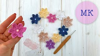 :     . How to crochet a very simple flower