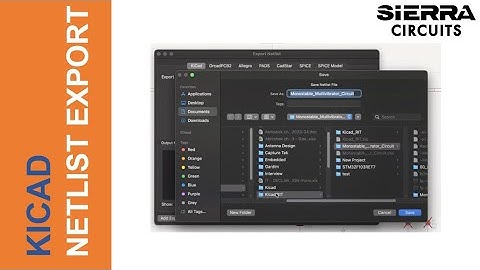 How to Generate a Netlist in KiCad | Sierra Circuits