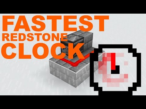 Minecraft - World's Smallest Redstone Clock! *TUTORIAL*