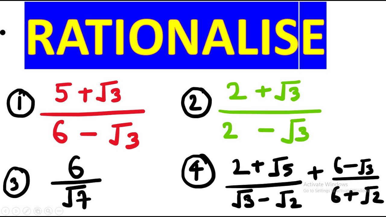 Rationalistation Maths RATIONALISATION SHORT TRICK MATHS #maths #shorttrick - YouTube