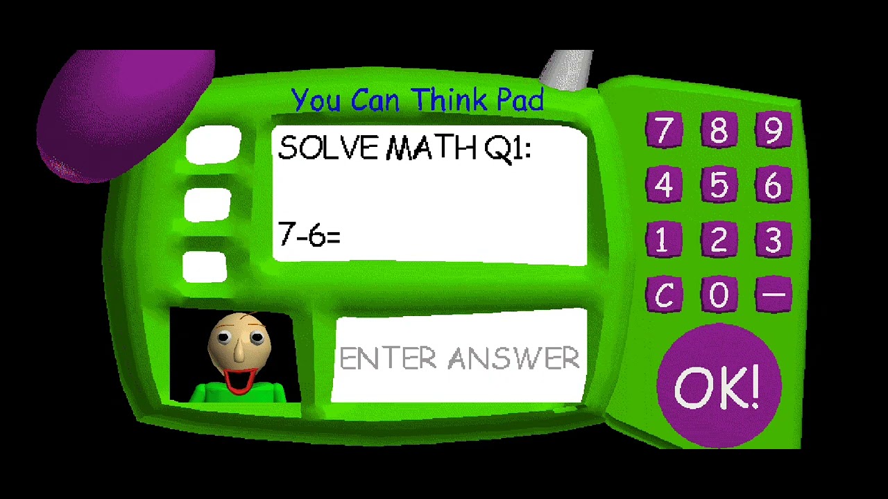 Secret code math in baldi basic classic!!! - YouTube