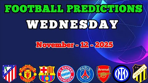 FOOTBALL PREDICTIONS TODAY 12/11/2025 SOCCER PREDICTIONS TODAY | BETTING TIPS, #footballpredictions 