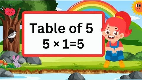 Table of Five || 5 x1=5 Multiplication# 5 Tables Song Multiplication Time of tables || MathsTables