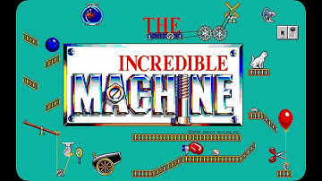The Incredible Machine - Puzzle 1: "Tutorial: Put The Ball in the Hoop" (1992) [MS-DOS]