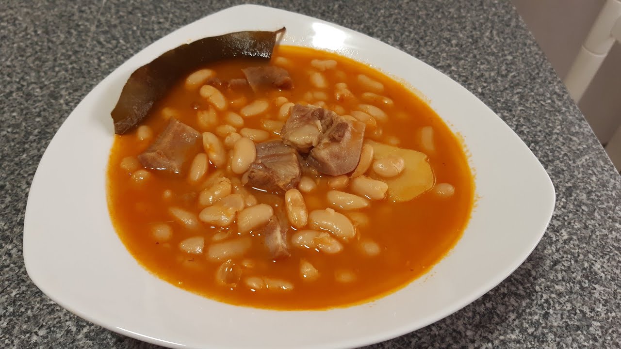 Como hacer: Judias blancas con careta de cerdo