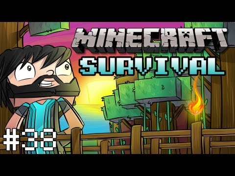Minecraft: Survival - Part 38 - Portal Issues, Nether Rail Transport