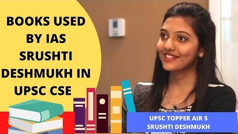 UPSC Booklist📚 OF 🇮🇳IAS SRUSHTI DESHMUKH AIR 5 🏆🎉 #upsc