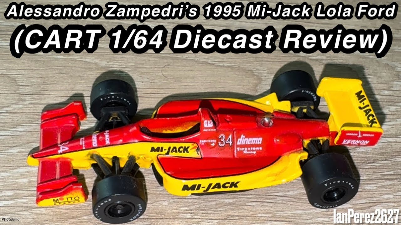 Alessandro Zampedri's 1995 Mi-Jack Lola Ford (CART 1/64 Diecast