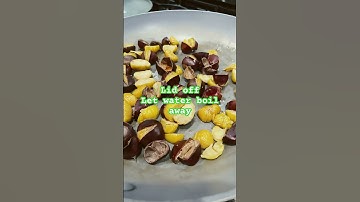 **SECRET** How to Cook Chestnuts without CUTTING YOURSELF!  #lakeeriechestnuts #cooking