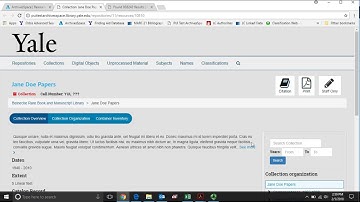 Publishing and editing finding aids