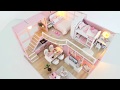 DIY Miniature Cardboard House #1    bathroom, kitchen, bedroom, living room for a family